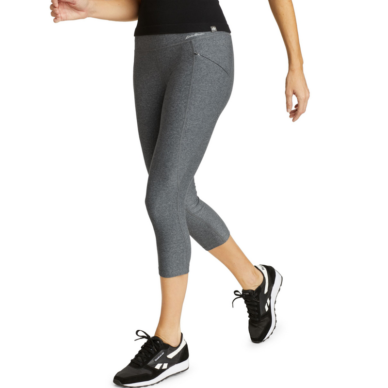 EDDIE BAUER TRAIL TIGHT HIGH RISE LEGGING CAPRI WOMEN