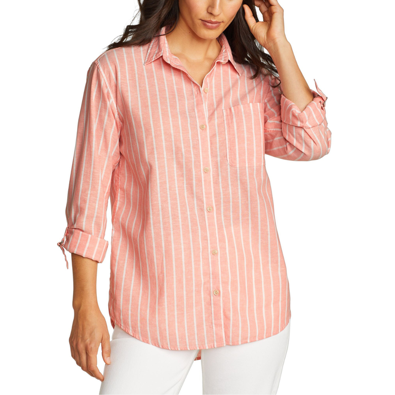 EDDIE BAUER HEMPLIFY BEACH CAMISA MANGA LARGA WOMEN