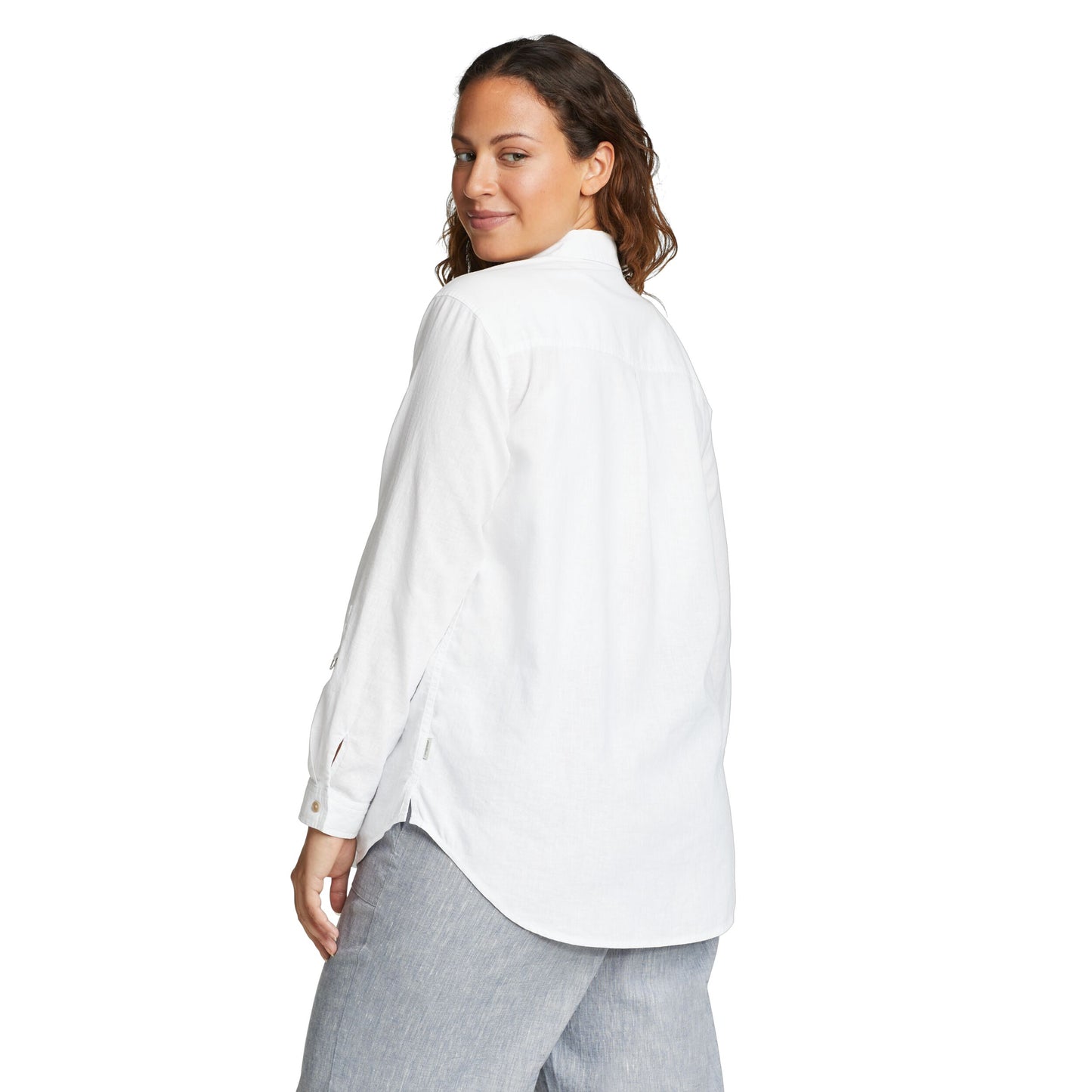 EDDIE BAUER HEMPLIFY BEACH CAMISA MANGA LARGA WOMEN