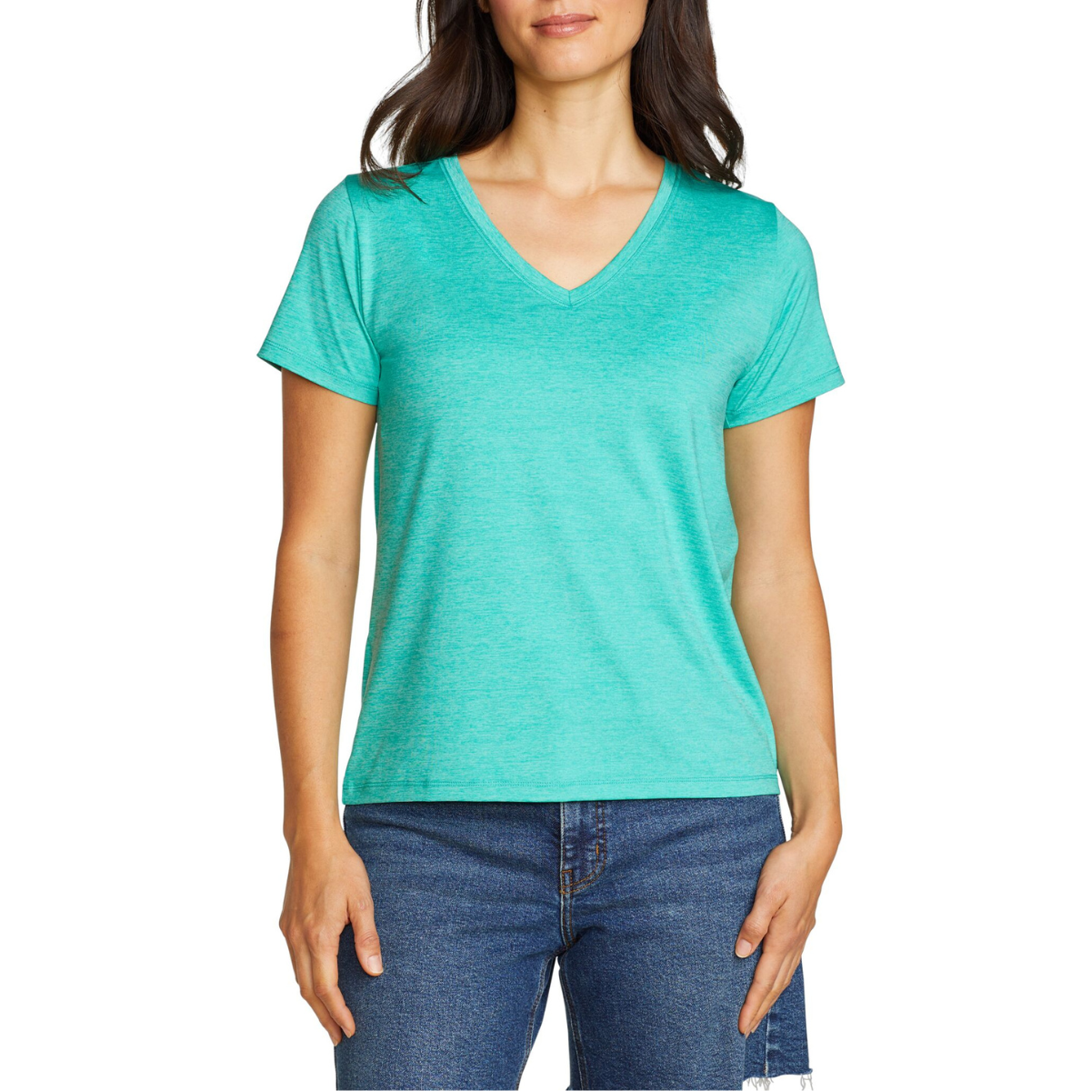 EDDIE BAUER RESO STRETCH V TEE SUÉTER WOMEN
