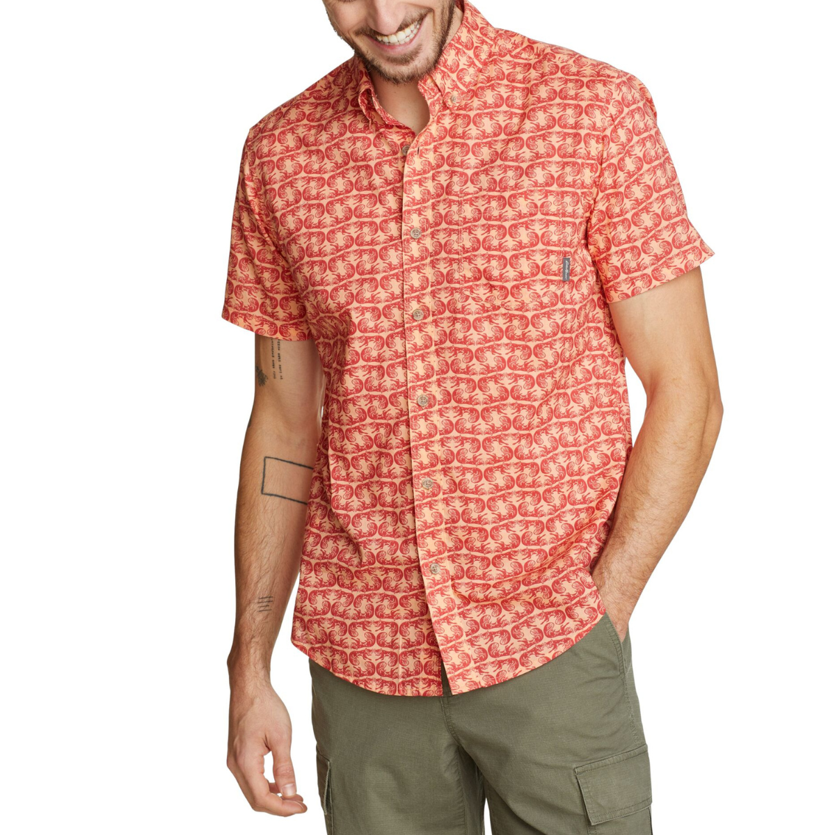 EDDIE BAUER BAJA CAMISA MANGA CORTA MEN
