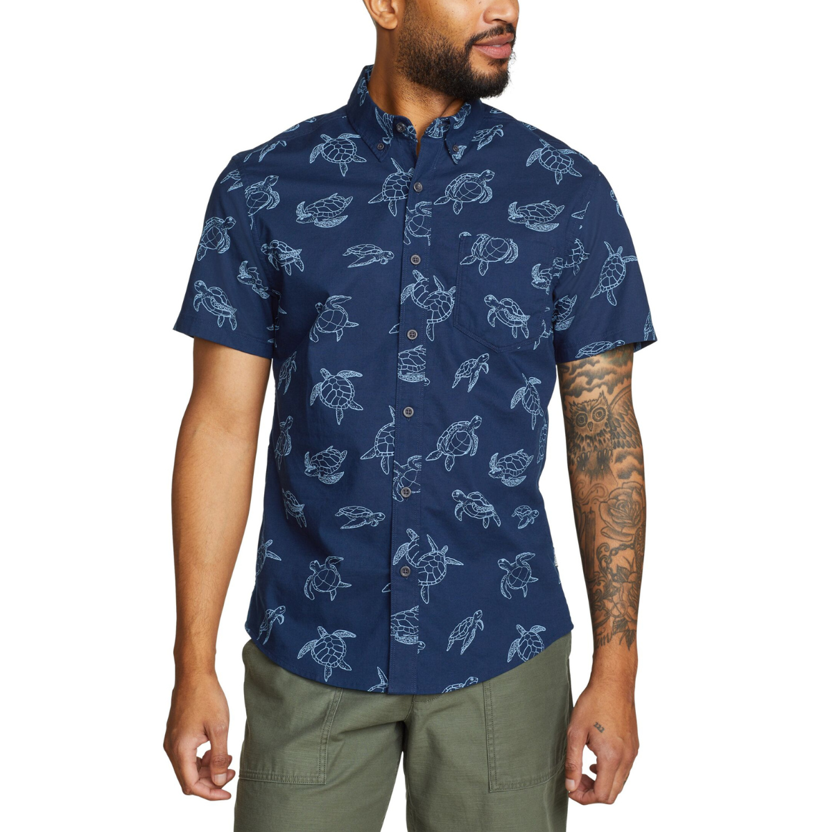 EDDIE BAUER BAJA CAMISA MANGA CORTA MEN