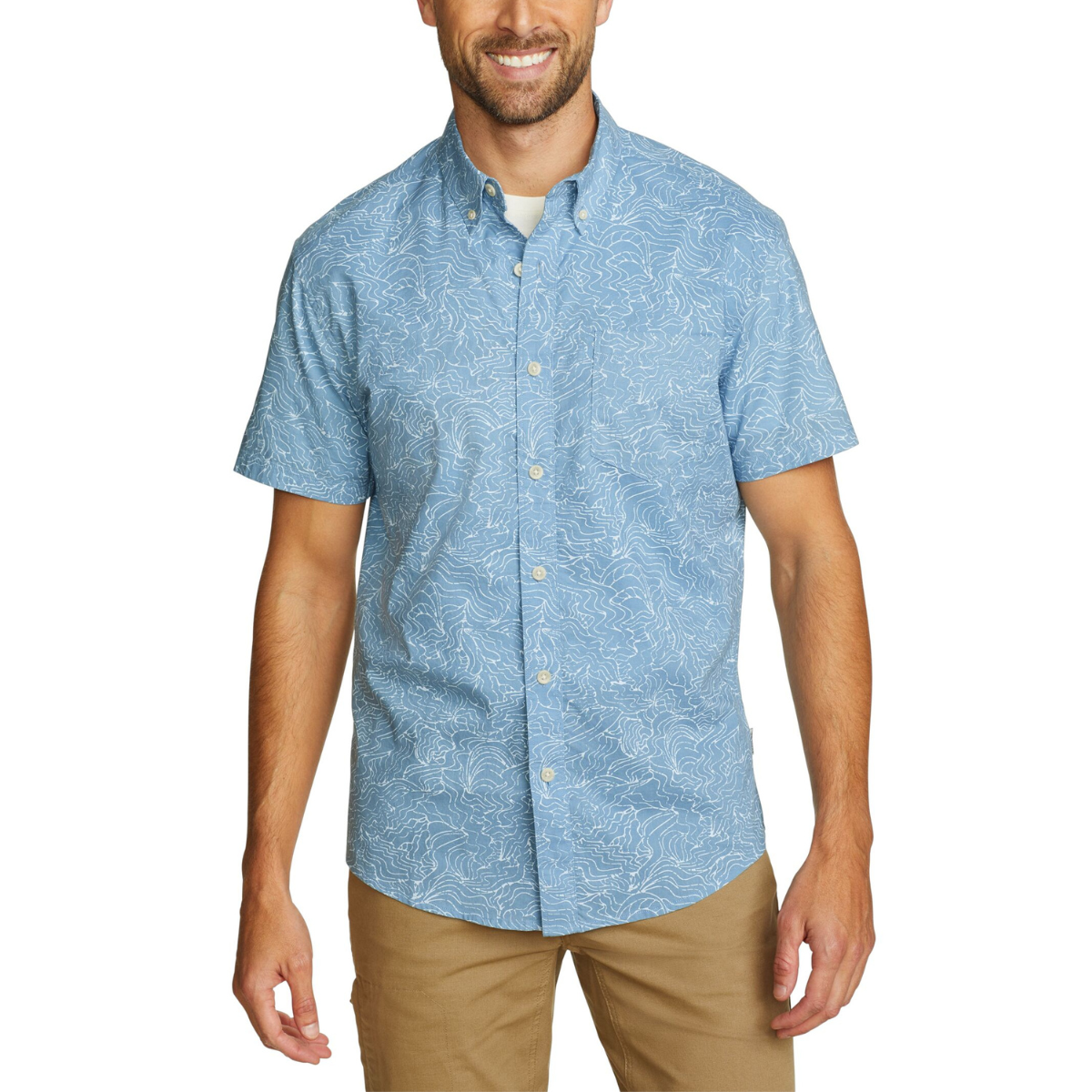 EDDIE BAUER BAJA CAMISA MANGA CORTA MEN