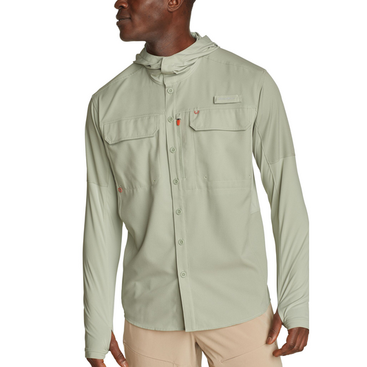 EDDIE BAUER TWIN FIN SOLARFOIL HOODIE CAMISA MANGA LARGA MEN