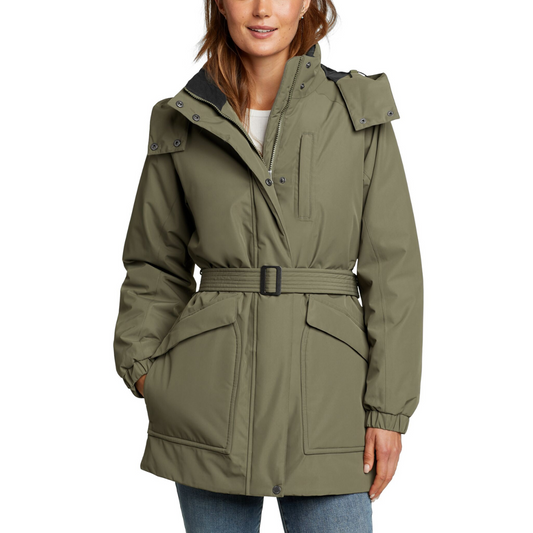 EDDIE BAUER RAINFOIL INSULATED PARKA CHAQUETA IMPERMEABLE  WOMEN