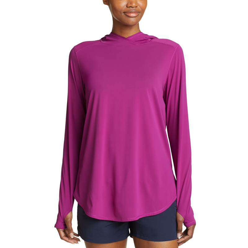 EDDIE BAUER MARINE AIR PULLOVER HOODED SUÉTER MANGA LARGA  WOMEN