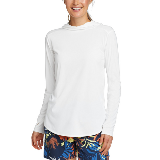 EDDIE BAUER MARINE AIR PULLOVER HOODED SUÉTER MANGA LARGA  WOMEN