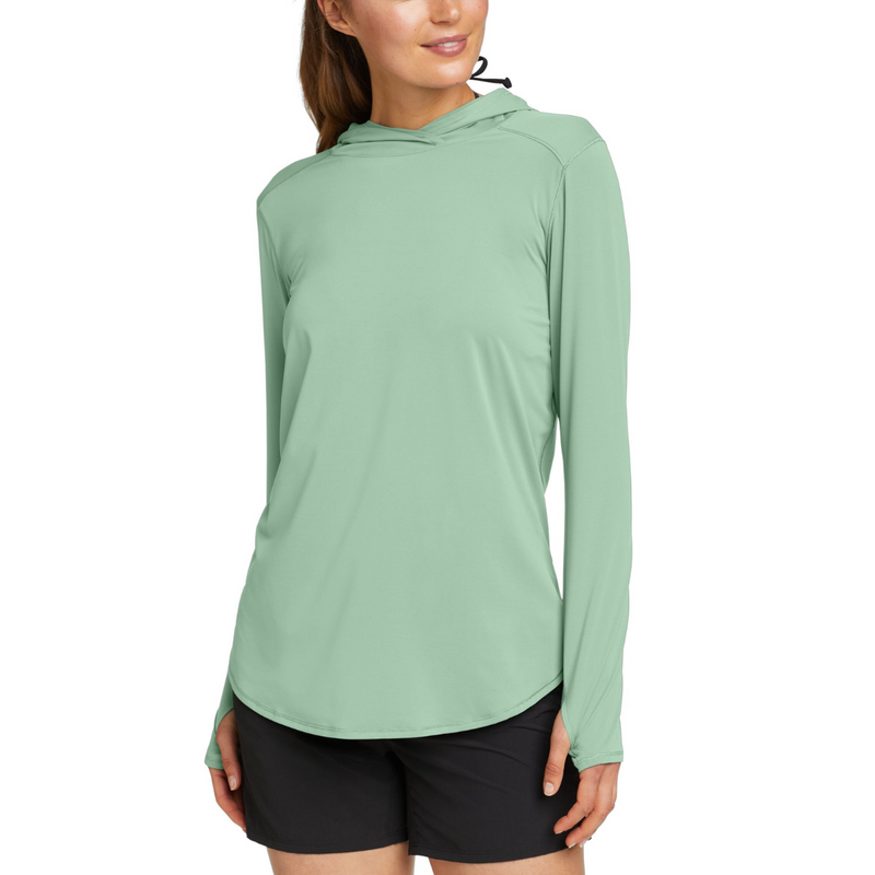 EDDIE BAUER MARINE AIR PULLOVER HOODED SUÉTER MANGA LARGA  WOMEN