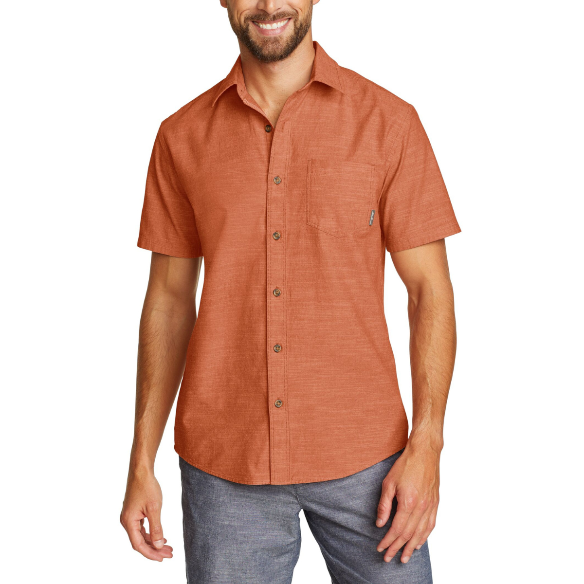 EDDIE BAUER CAMANO CAMISA MANGA CORTA MEN