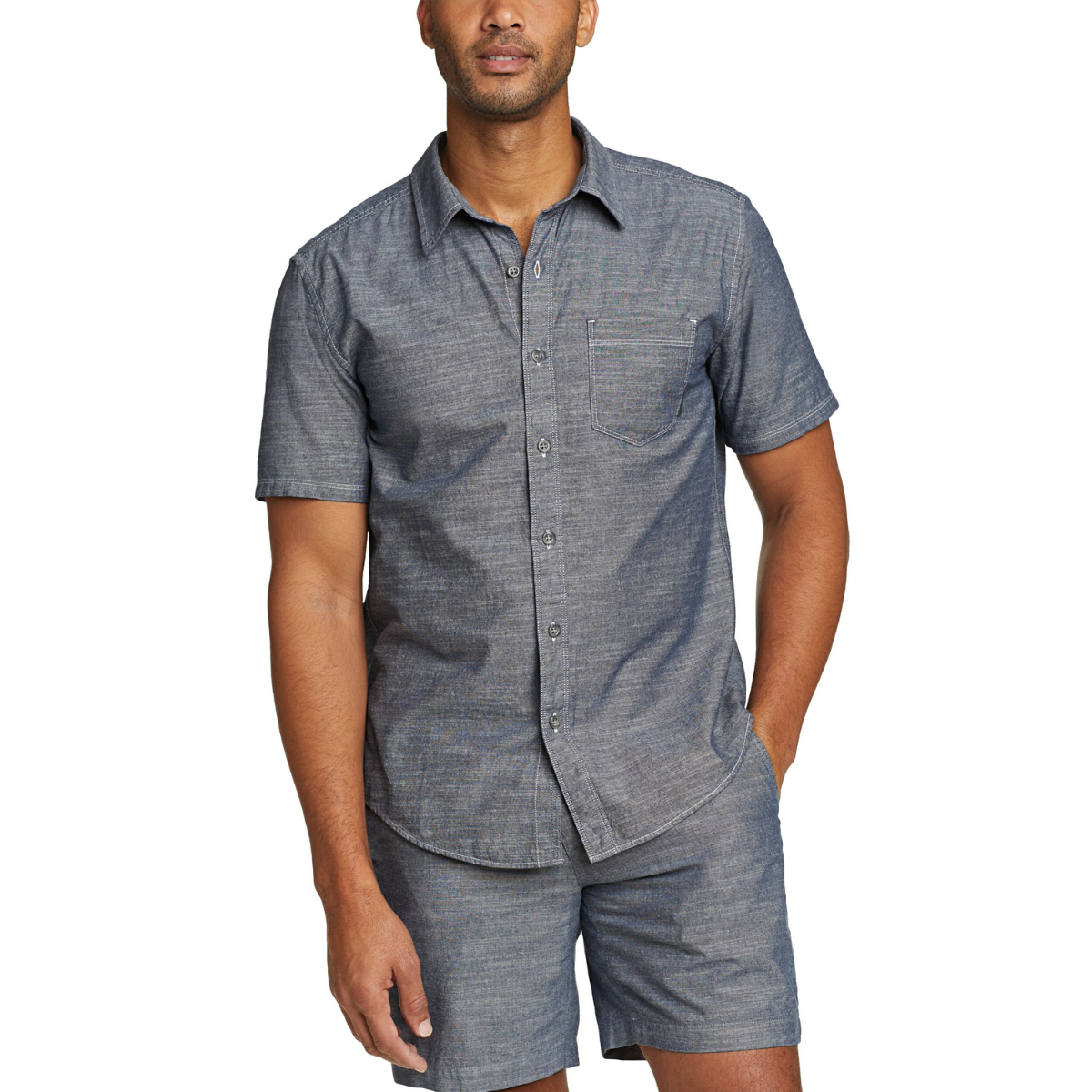 EDDIE BAUER CAMANO CAMISA MANGA CORTA MEN