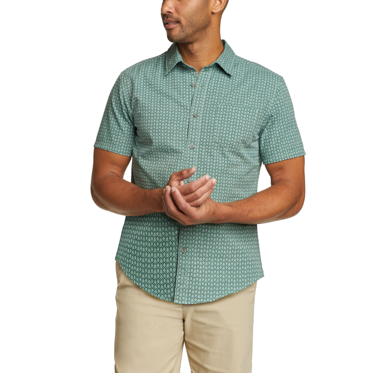EDDIE BAUER CAMANO CAMISA MANGA CORTA MEN