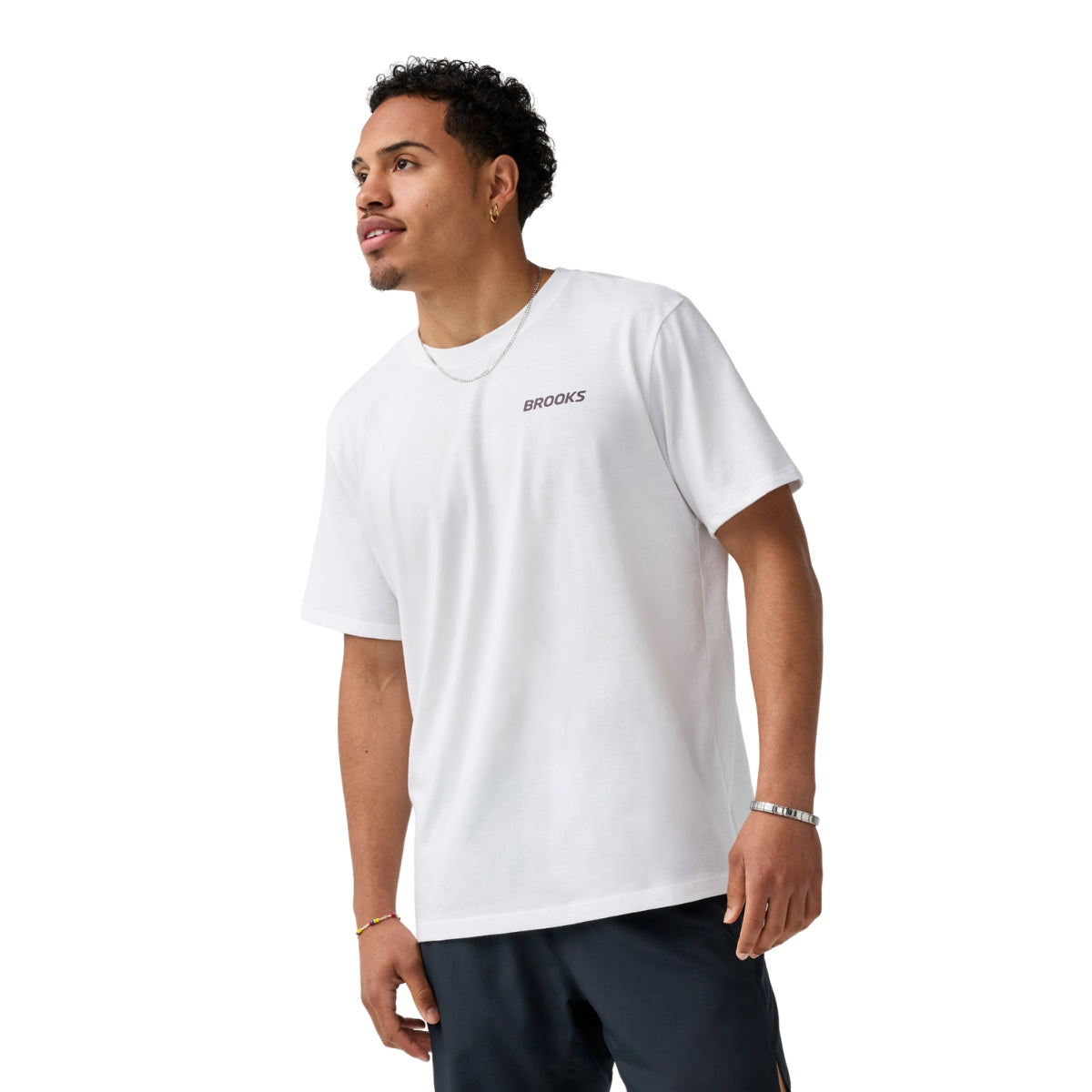 BROOKS GRAPHIC SLEEVE SUETER MEN