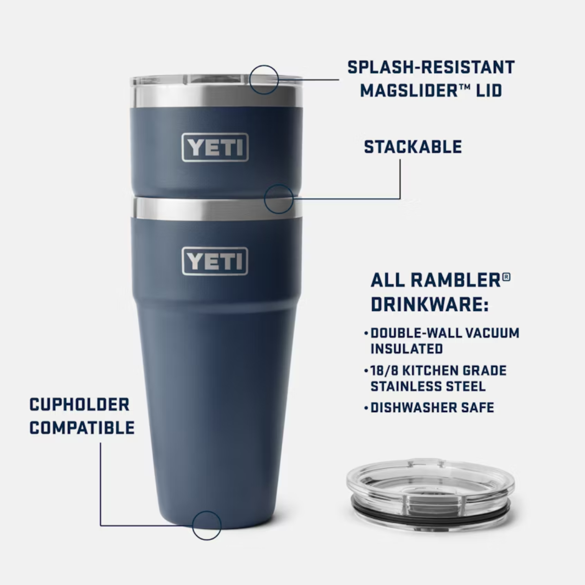 YETI RAMBLER STACKABLE 30 OZ