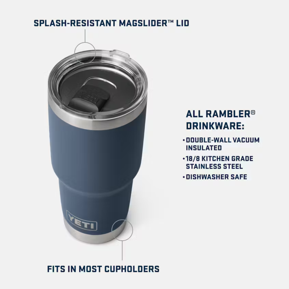 YETI RAMBLER TUMBLER 30 OZ