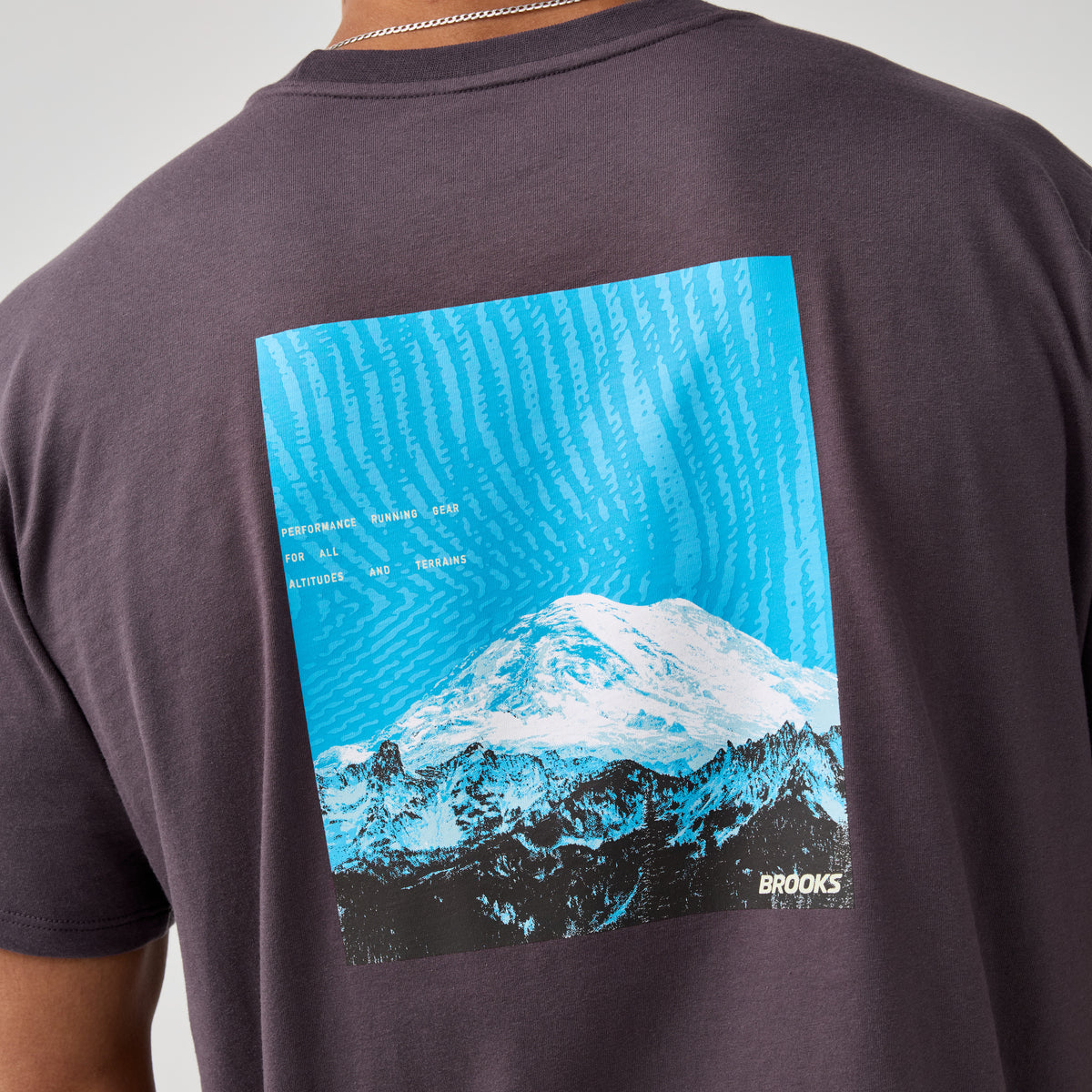 BROOKS GRAPHIC SLEEVE SUETER MEN