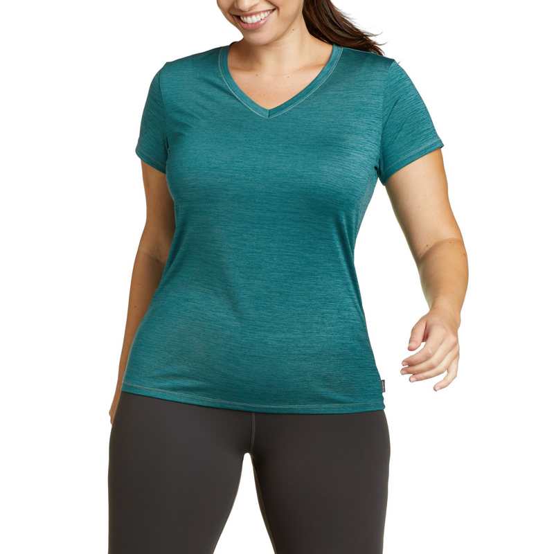 EDDIE BAUER RESOLUTION TEE V NECK SUÉTER WOMEN