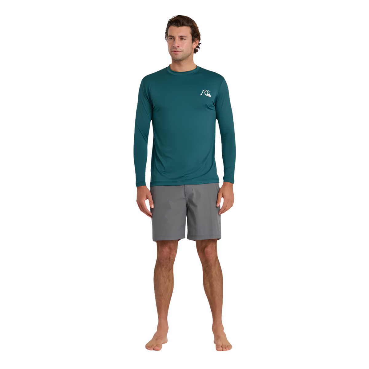 QUIKSILVER DNA LOGO SURF TEE LS SUETER MEN