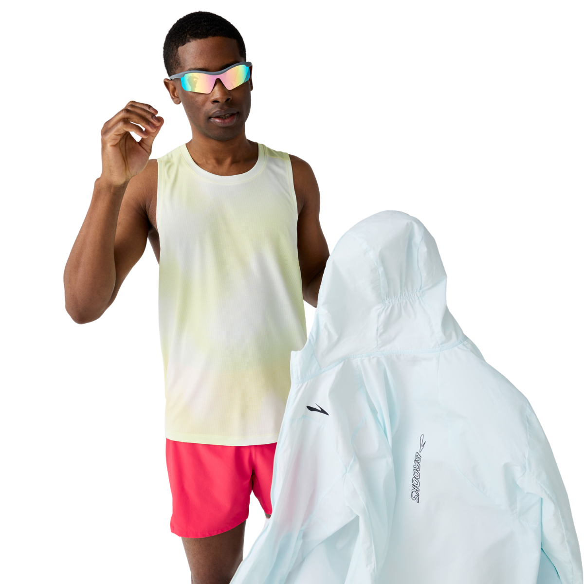 BROOKS DASH SINGLET PRINTED SUETER MEN