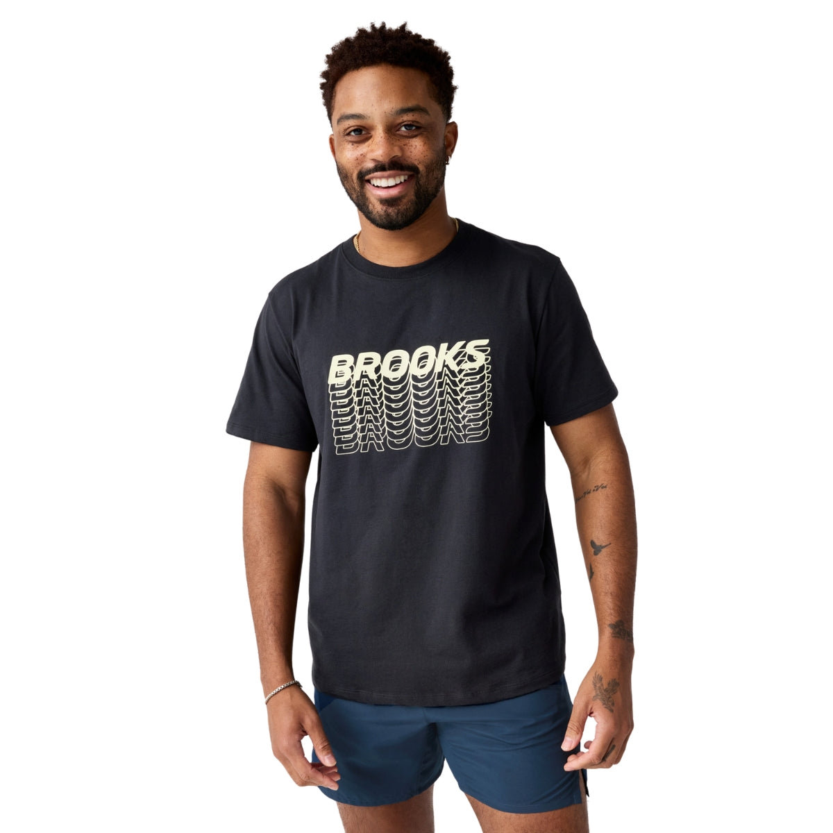 BROOKS GRAPHIC SLEEVE SUETER MEN