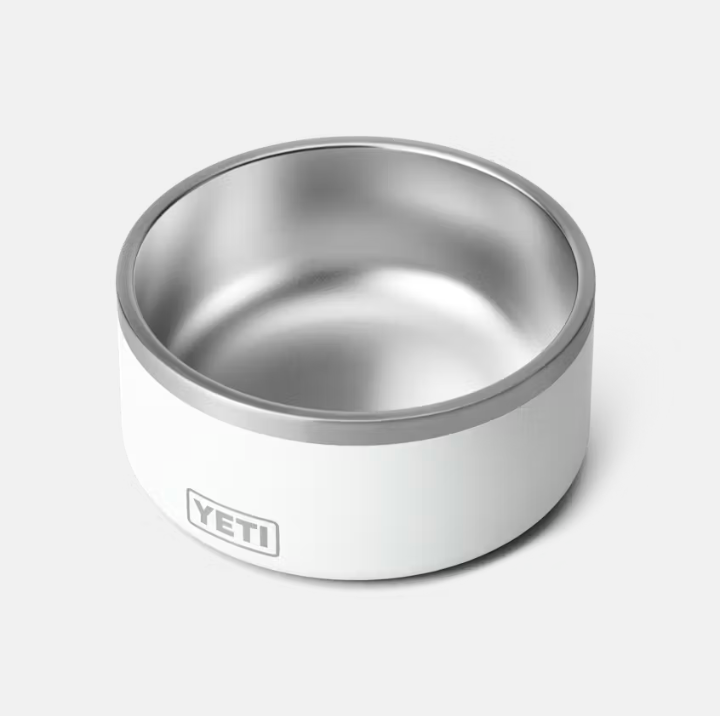 TAZA PERRO/ BOOMER 8 DOG BOWL WHITE