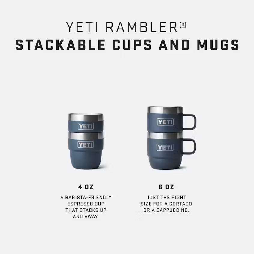 YETI RAMBLER STACKABLE MUG 2 PACK 6 OZ